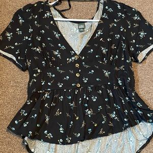 Floral Button Up Blouse